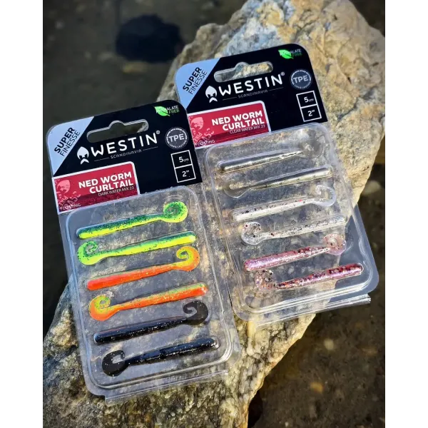 Westin Ned Worm Curltail 5cm Micro Soft Floating Lures
