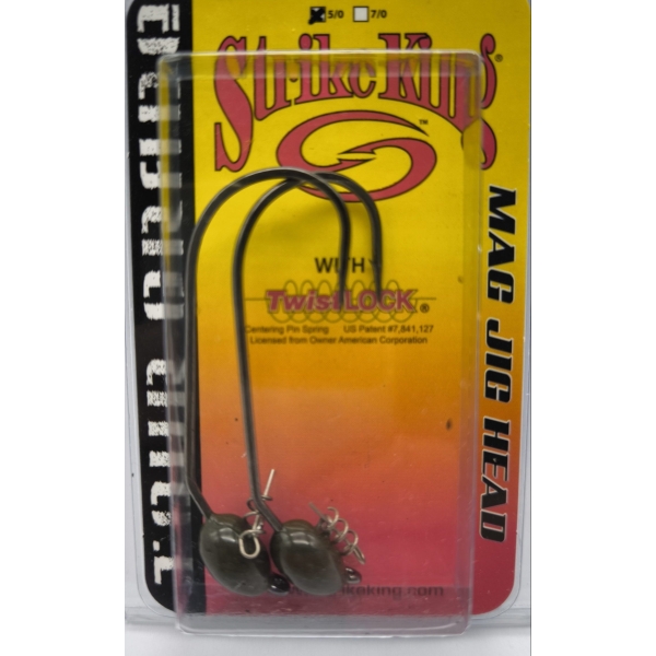 Strike King Tour Grade Mag Jig Head 2pcs Screw Lock 5/0 Hook
