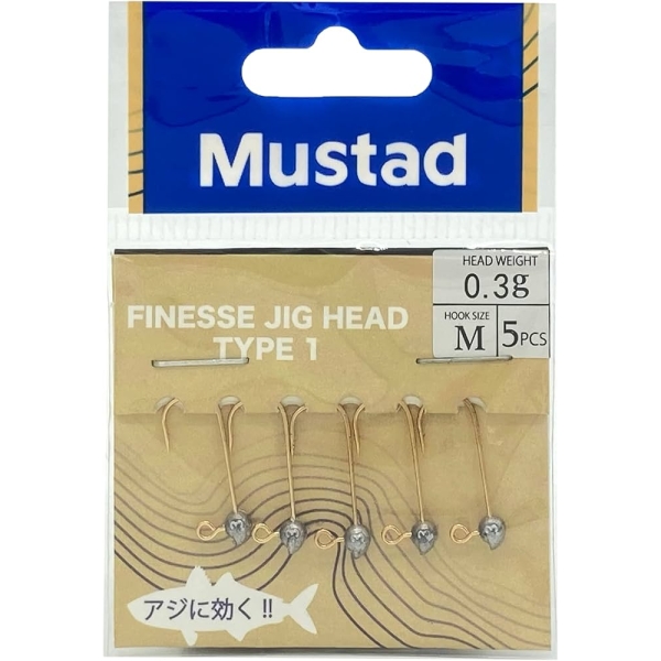 Mustad Finesse Jig Head LRF & Ultralight Jig Fishing
