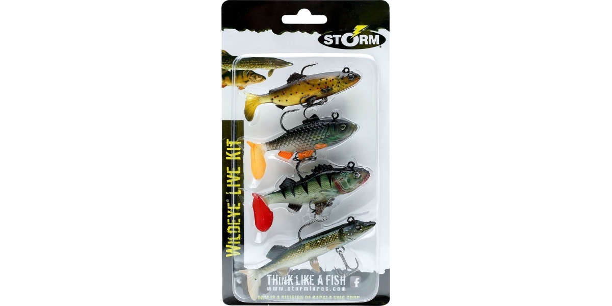 Storm Fish Bundle Storm Wildeye Kit Soft Lures Ready Rigged Pike Perch Zander Fishing Bundle